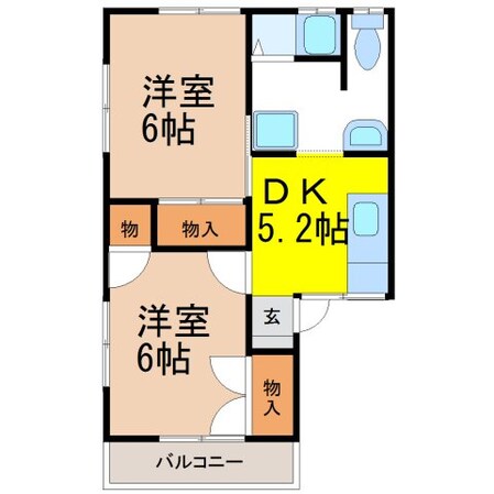 三陽荘の物件間取画像